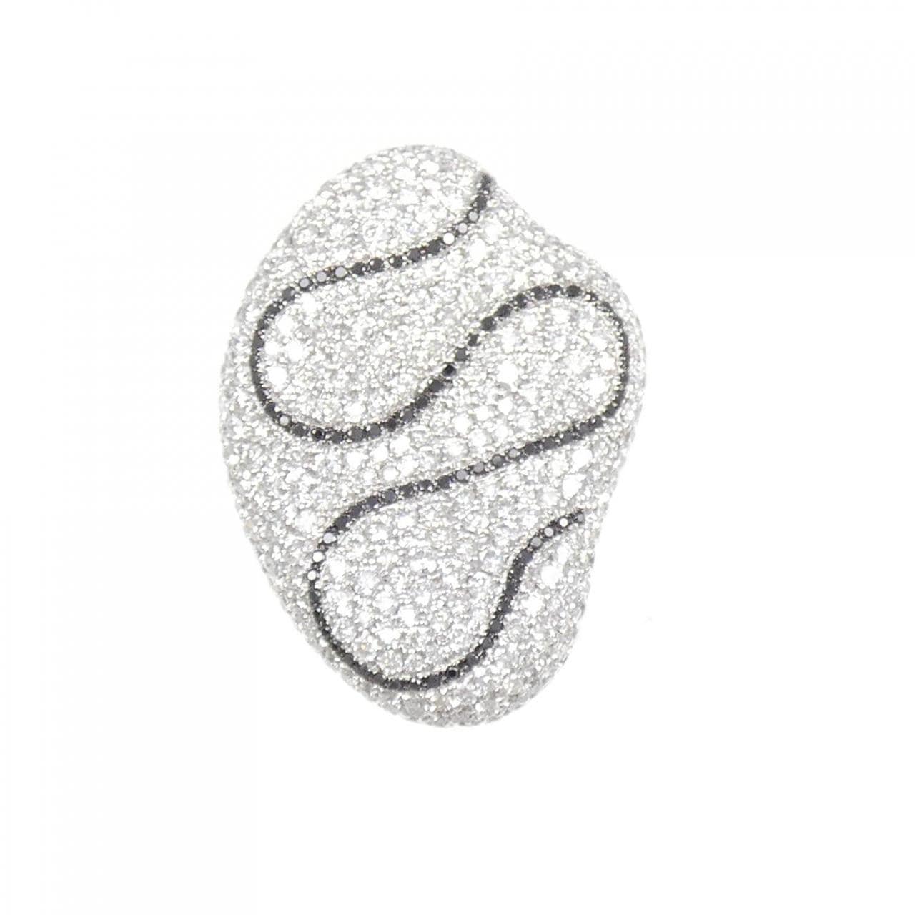 K18WG ダイヤモンド リング 2.66CT