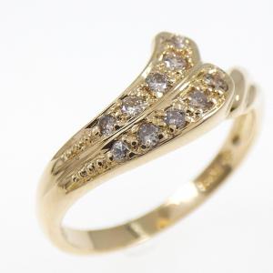 K18YG ダイヤモンド リング 0.15CT