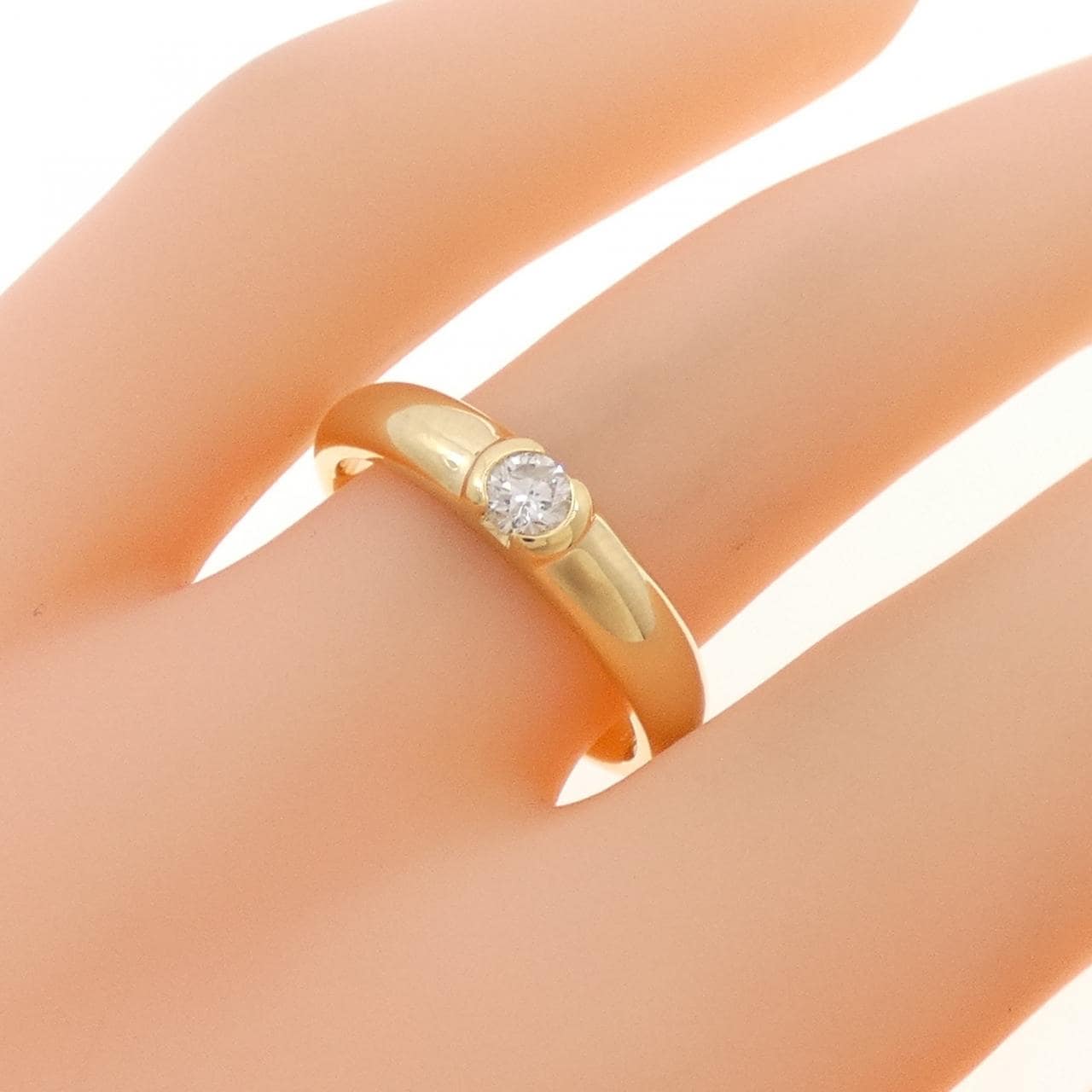 K18YG ダイヤモンド リング 0.16CT