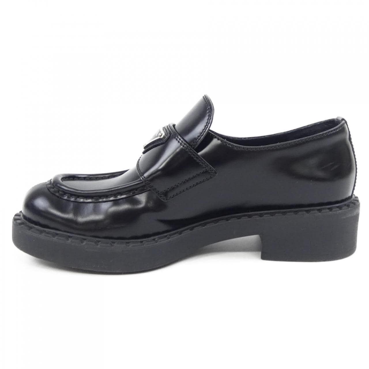 プラダ PRADA チョコレート ローファー トライアングルロゴ 1D246M シューズ