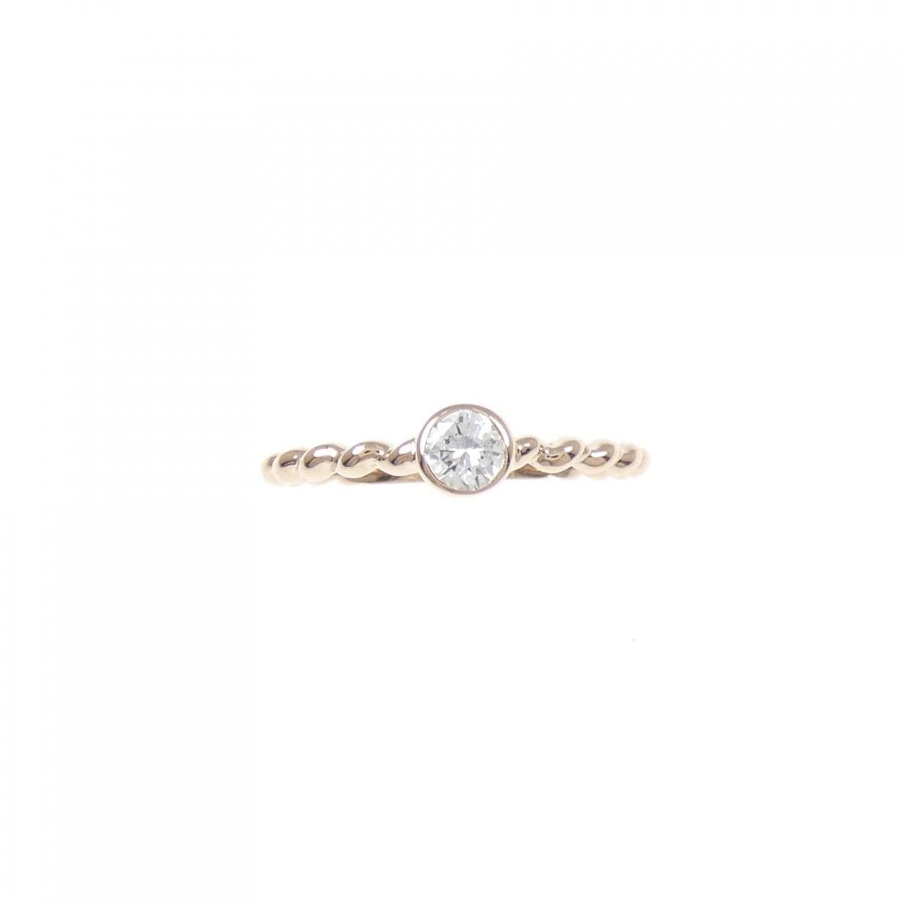 K18PG ダイヤモンド リング 0.15CT