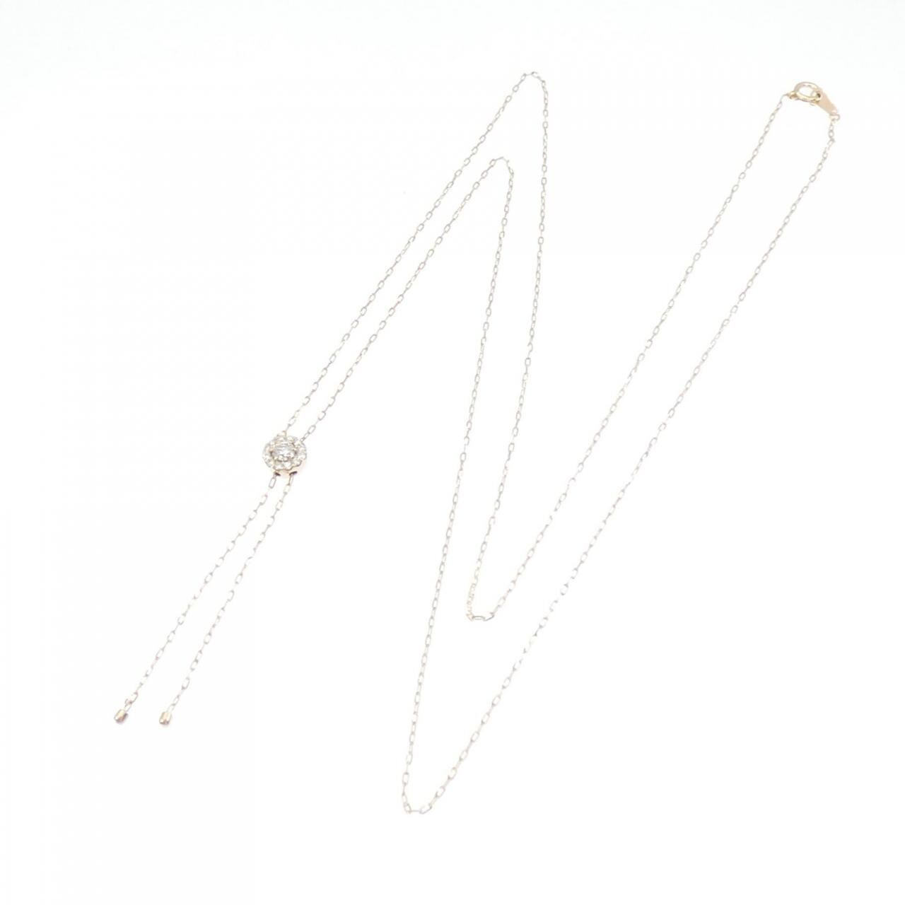 K18PG ダイヤモンド ネックレス 0.30CT