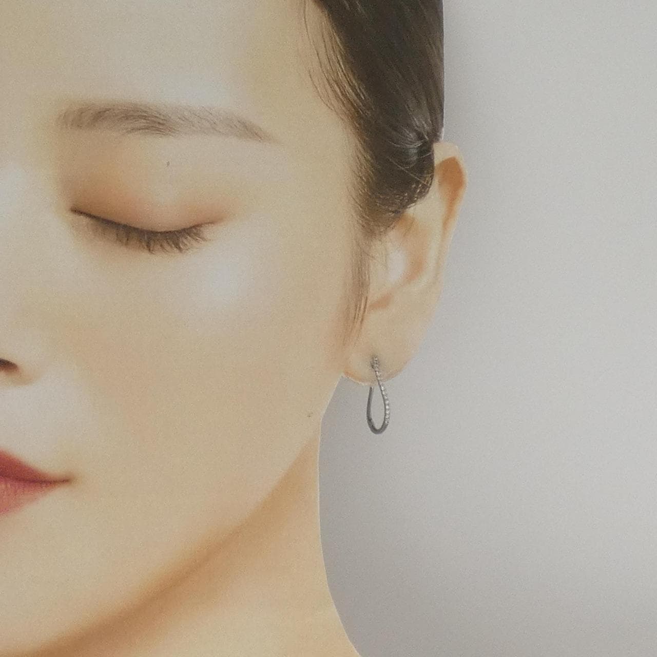 K18WG ダイヤモンド ピアス 0.20CT