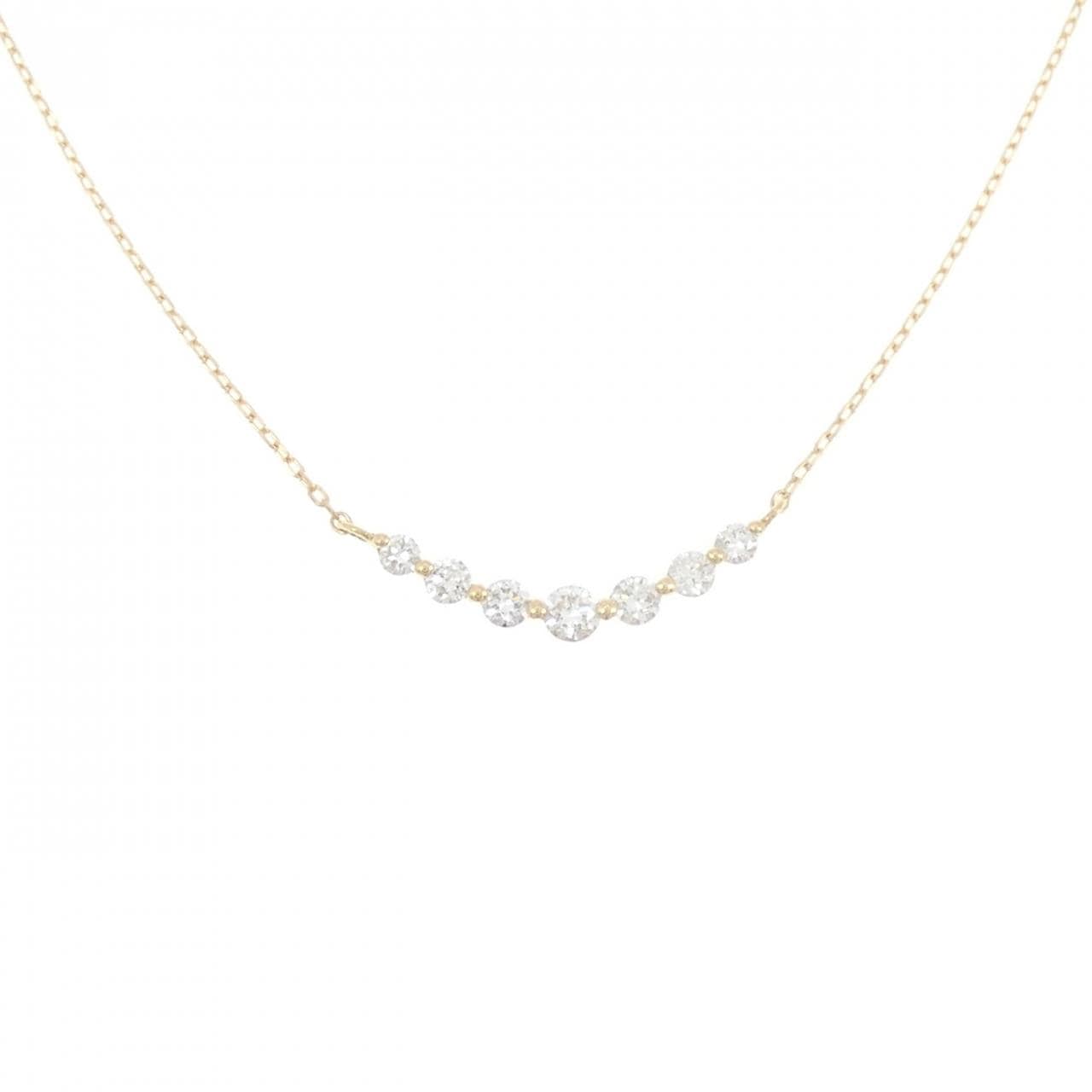 K18YG ダイヤモンド ネックレス 0.20CT