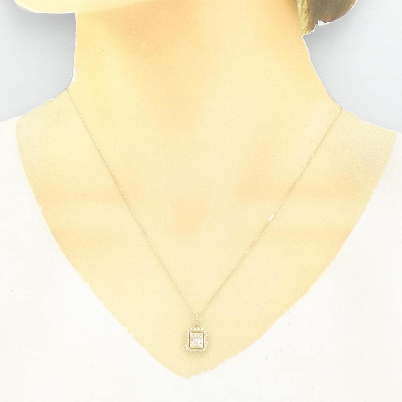 【新品】K18YG ダイヤモンド ネックレス 0.45CT