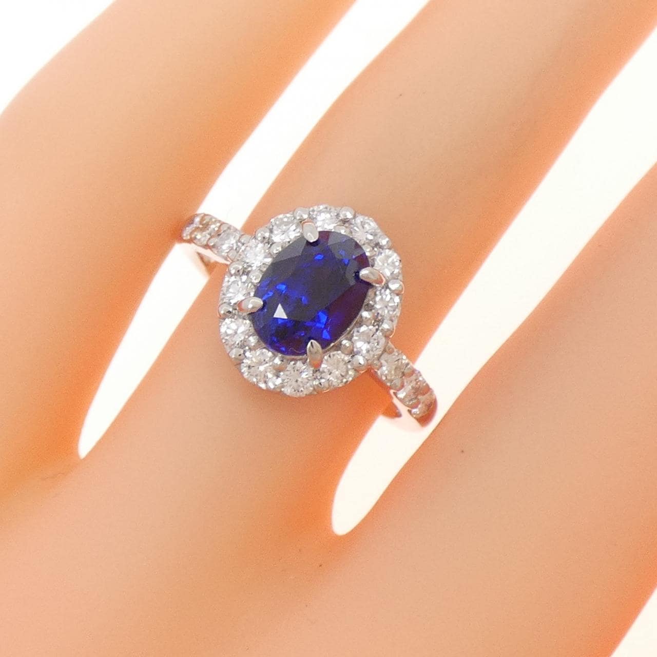 PT900藍寶石戒指1.91CT