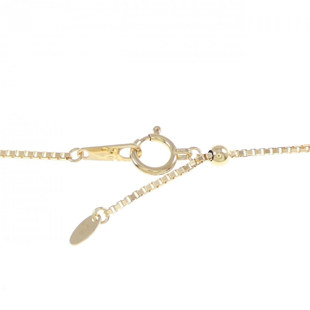 750YG/K18YG Pavé Diamond Necklace 1.01CT