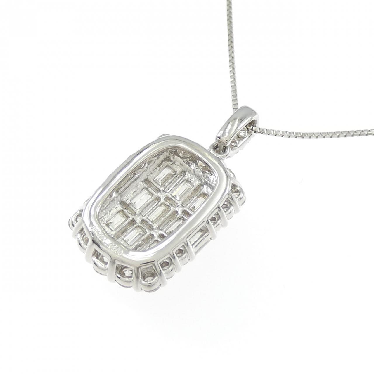 【新品】PT900/PT850 ダイヤモンド ネックレス 1.00CT
