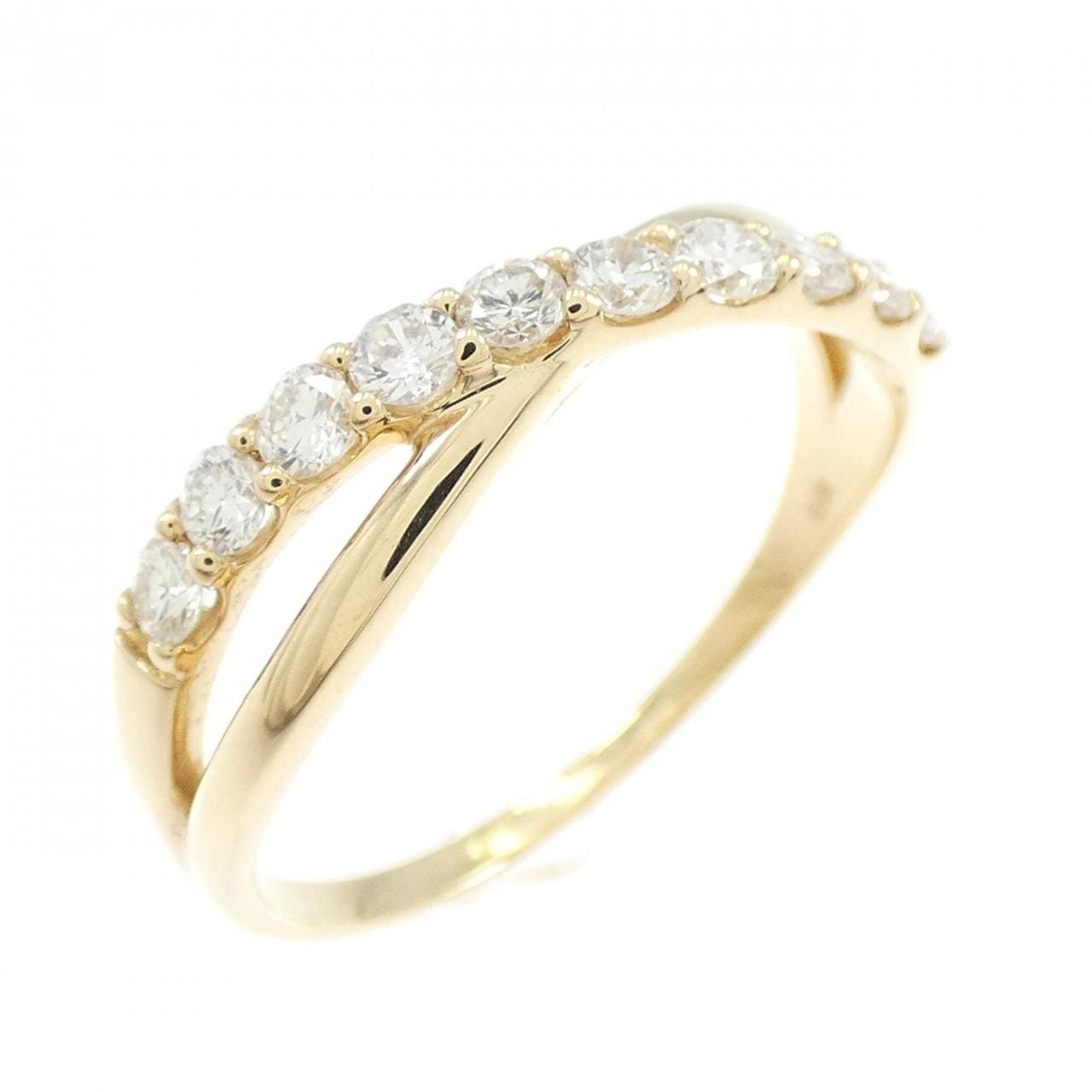 【リメイク】K18YG ダイヤモンド リング 0.30CT
