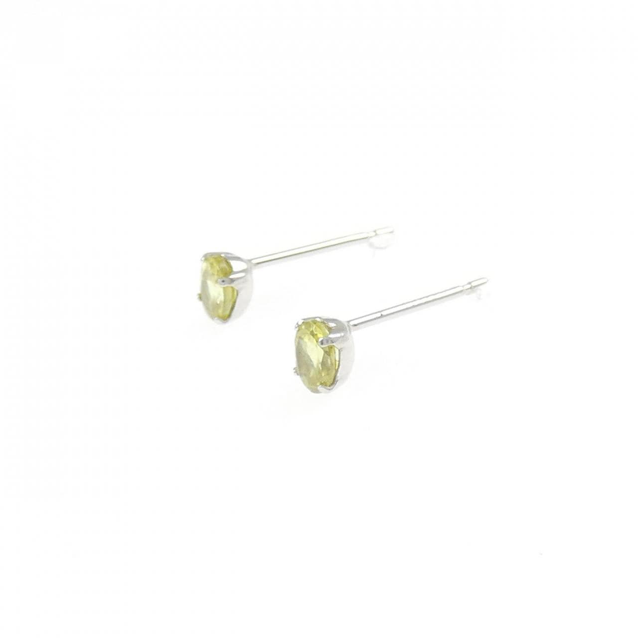 【新品】PT900 スフェーン ピアス 0.39CT