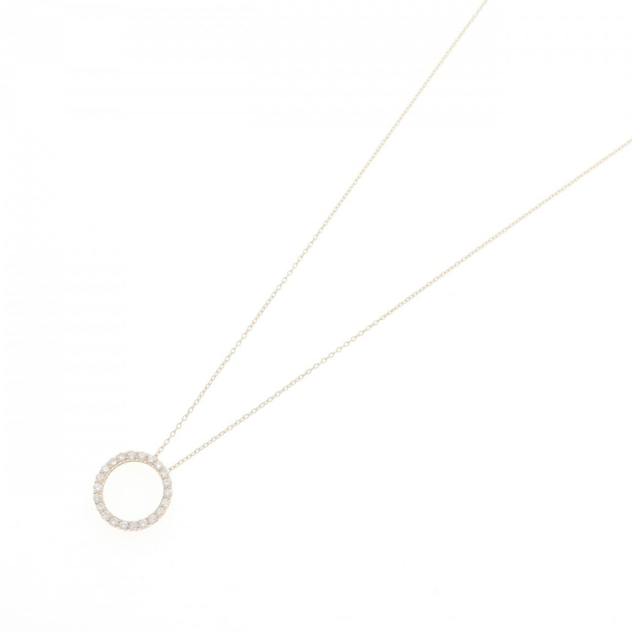 【リメイク】K10YG ダイヤモンド ネックレス 0.30CT