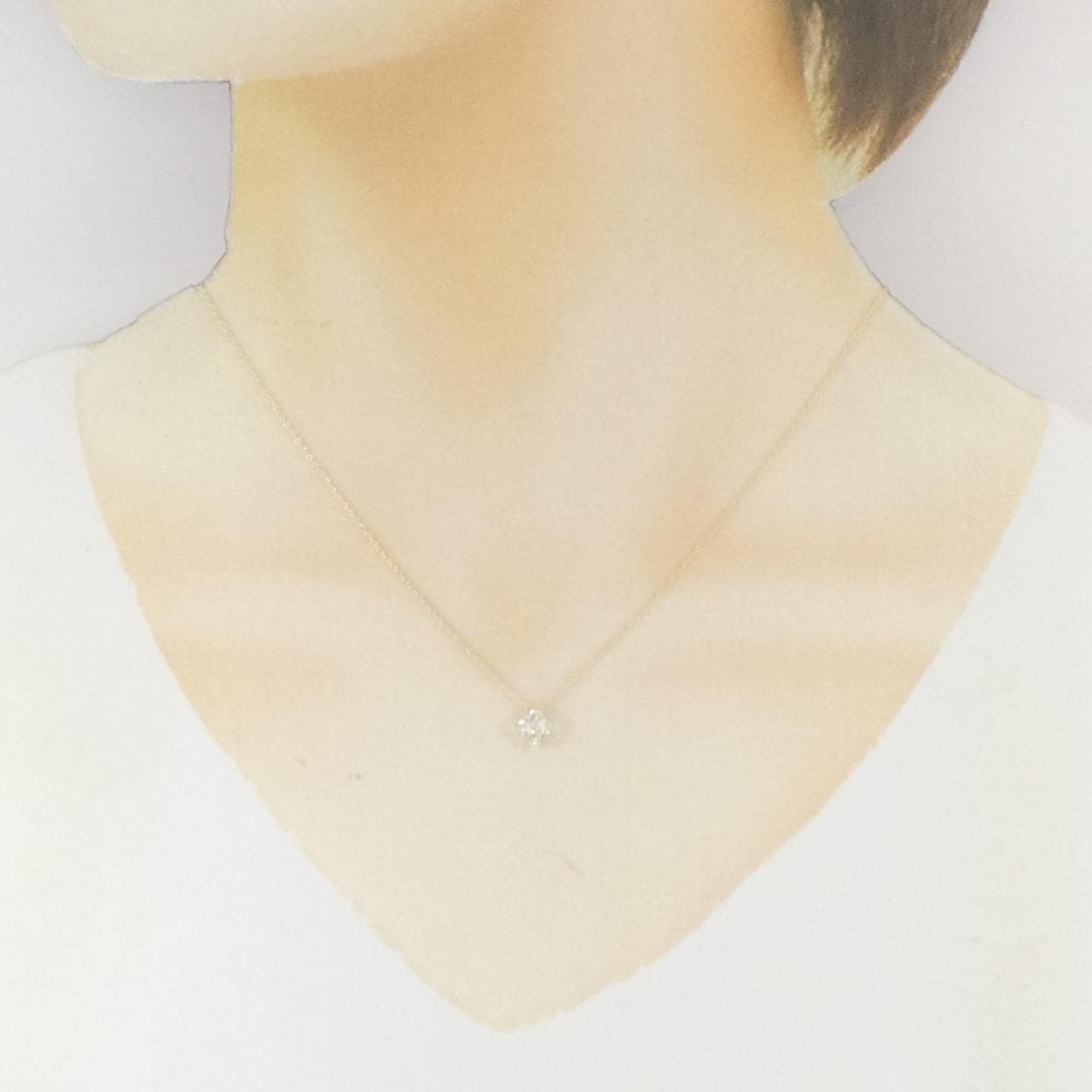 【リメイク】K10YG フラワー ダイヤモンド ネックレス 0.20CT