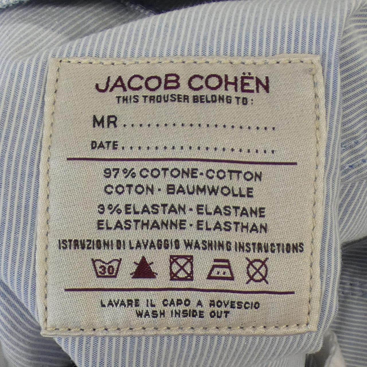 ヤコブコーエン JACOB COHEN パンツ