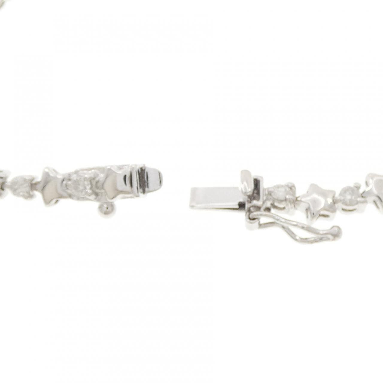 K18WG スター ダイヤモンド ブレスレット 0.86CT