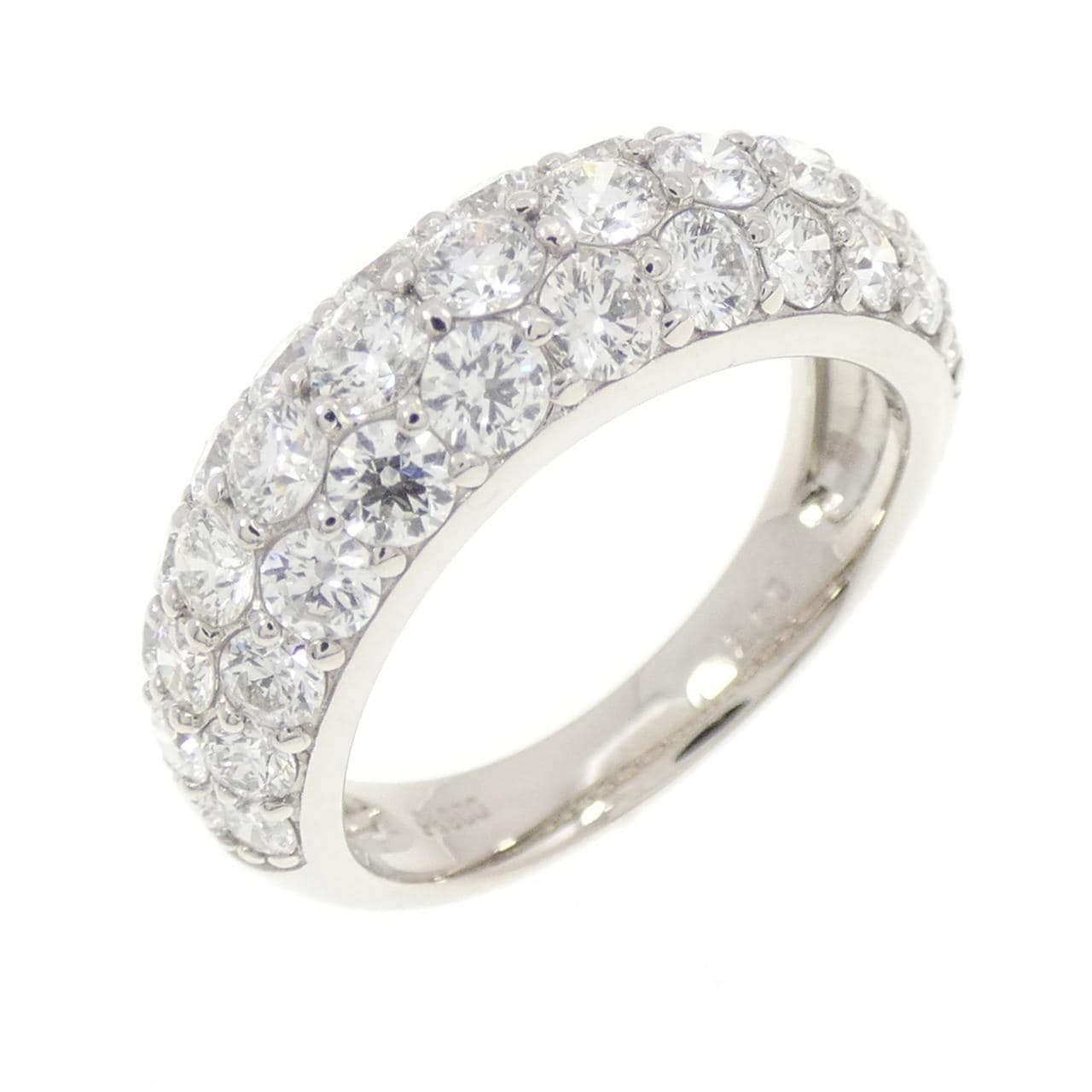 PT900 パヴェ ダイヤモンド リング 2.00CT