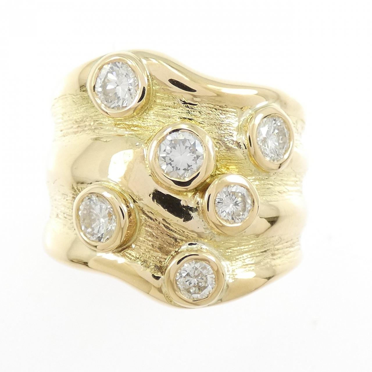K18YG ダイヤモンド リング 1.03CT