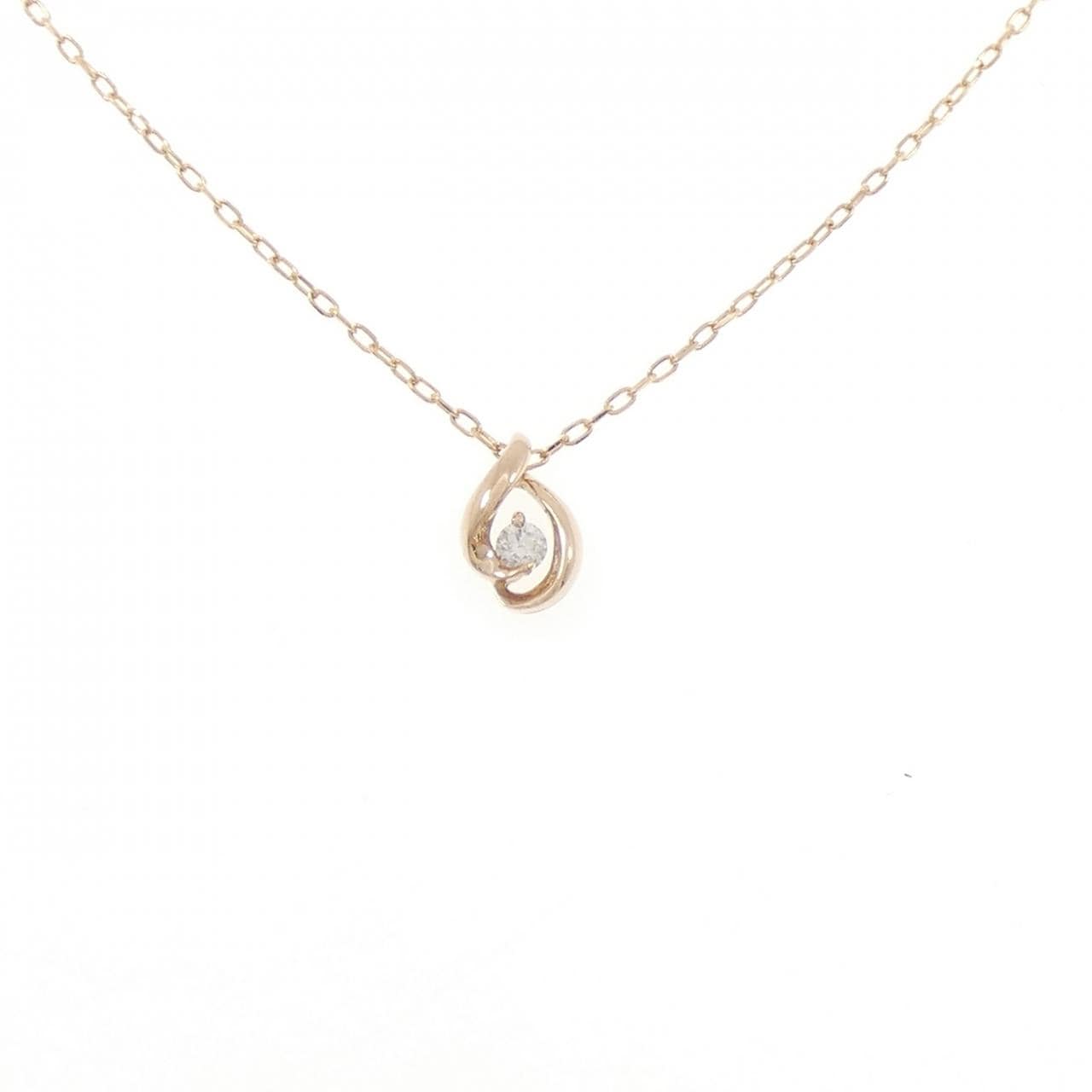 K18PG ダイヤモンド ネックレス 0.05CT