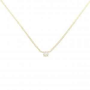 K18YG ソリティア ダイヤモンド ネックレス 0.08CT