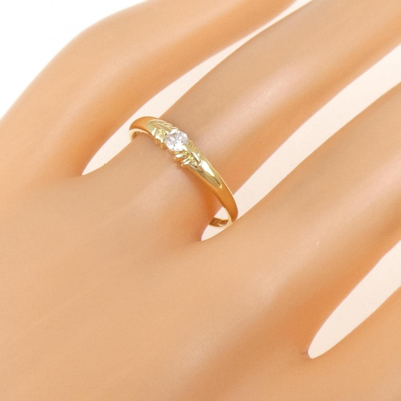 K18YG ダイヤモンド リング 0.10CT