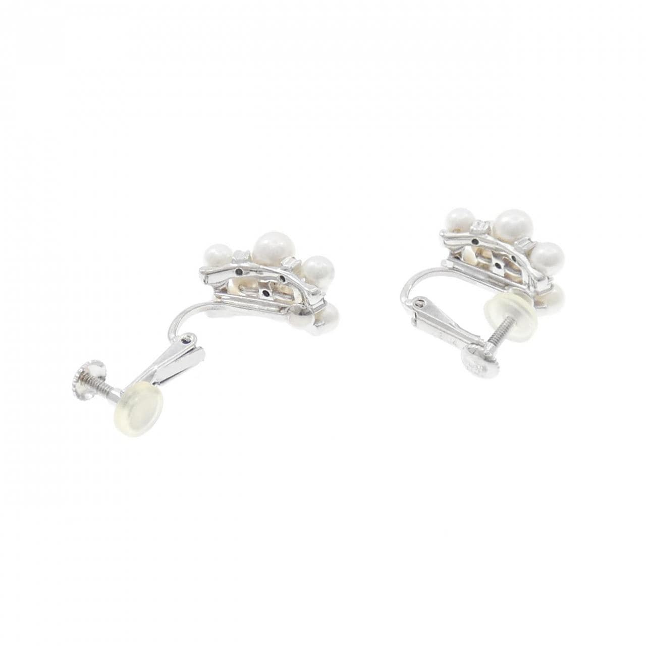 K14WG Akoya珍珠耳夹