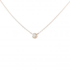 スタージュエリー ムーンセッティング ネックレス 0.04CT