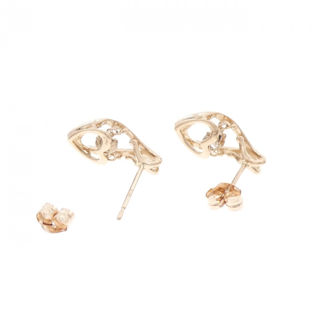 K18PG ダイヤモンド ピアス 0.26CT