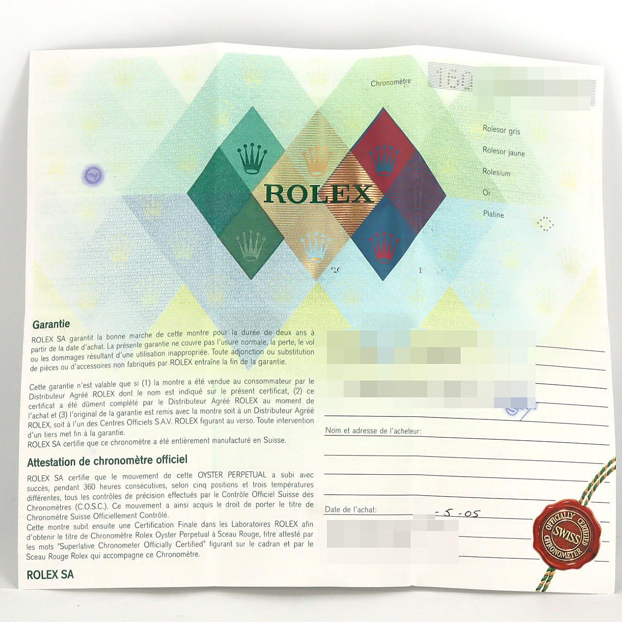 ロレックス デイトジャスト 179136G PT 自動巻