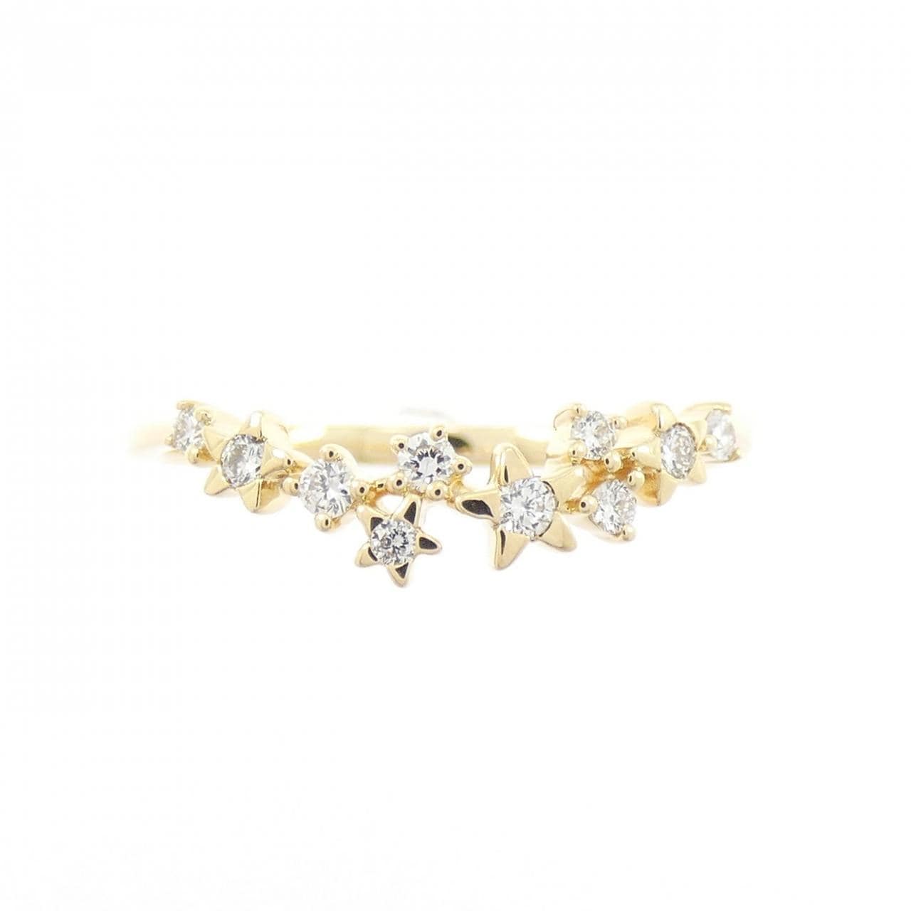 750YG ダイヤモンド リング 0.11CT