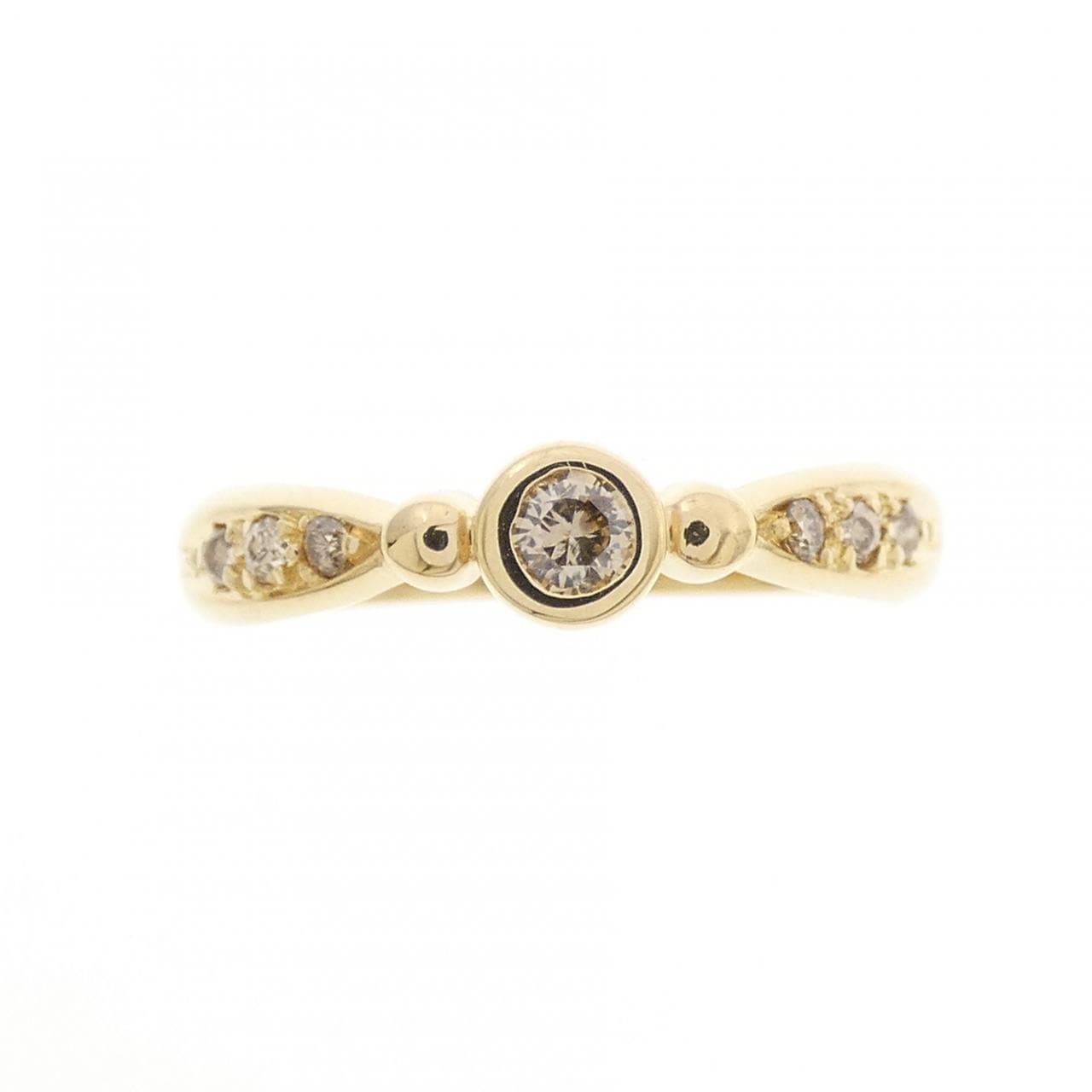 K18YG ダイヤモンド リング 0.16CT