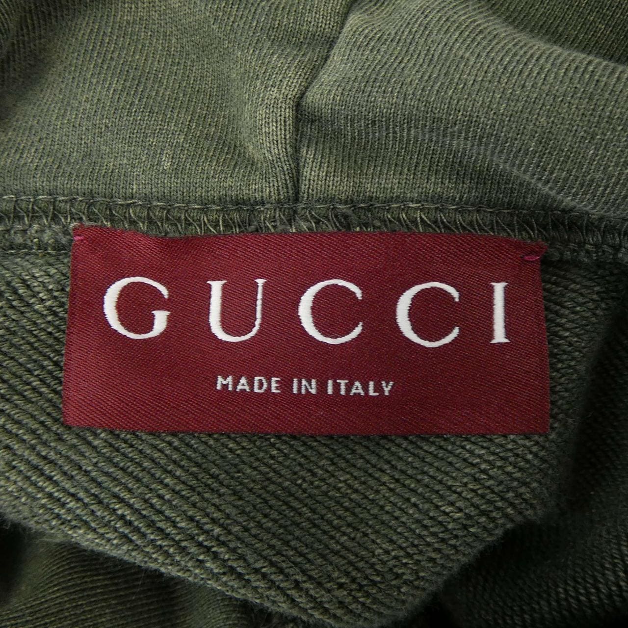 グッチ GUCCI エンブロイダリーコットンジャージフーデッドスウェットシャツ 787274 XJGUL パーカー