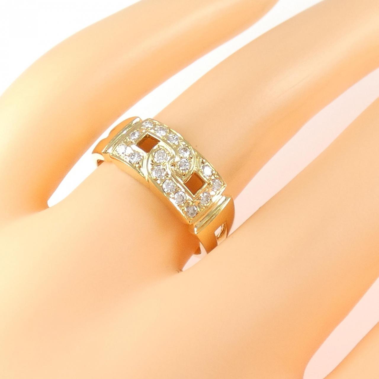 K18YG ダイヤモンド リング 0.22CT