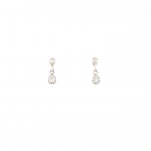 PT900 ダイヤモンド ピアス 0.10CT