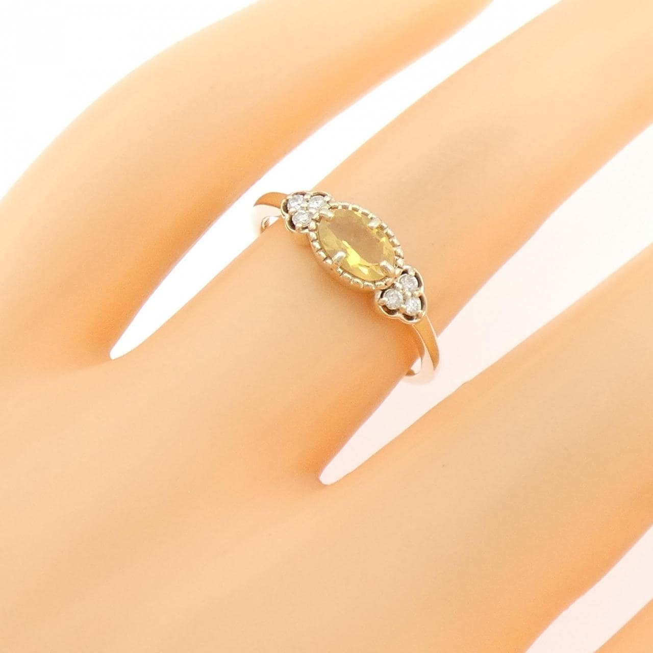 K10YG オパール リング