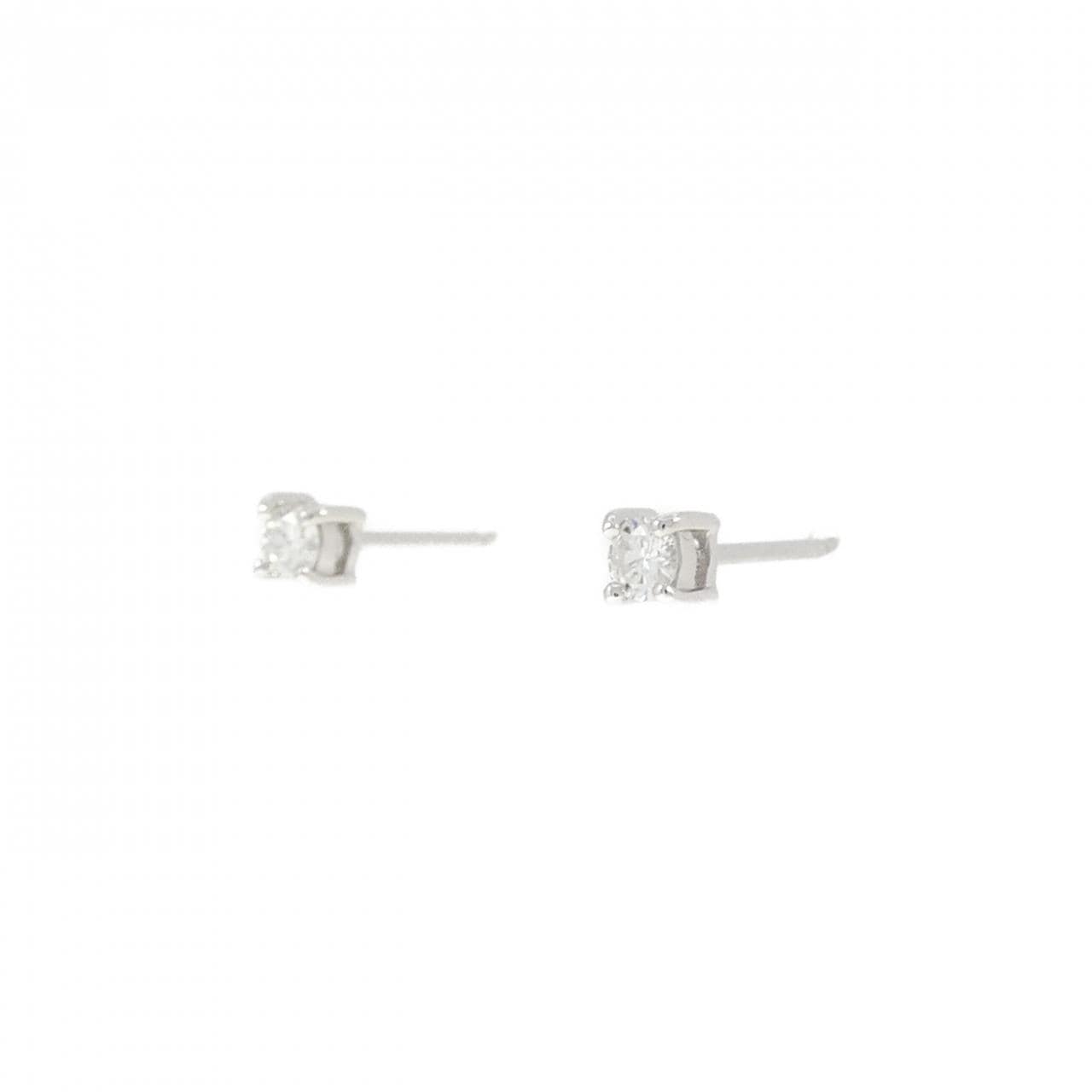 【リメイク】PT900 ダイヤモンド ピアス 0.10CT