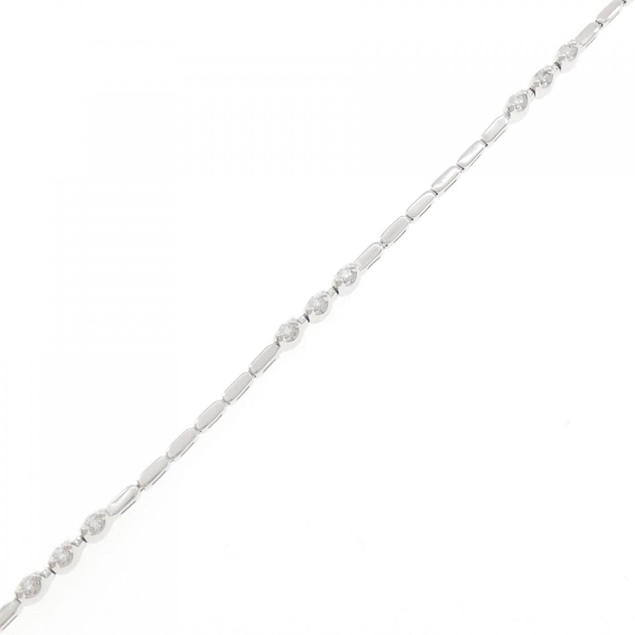 K18WG ダイヤモンド ブレスレット 0.23CT