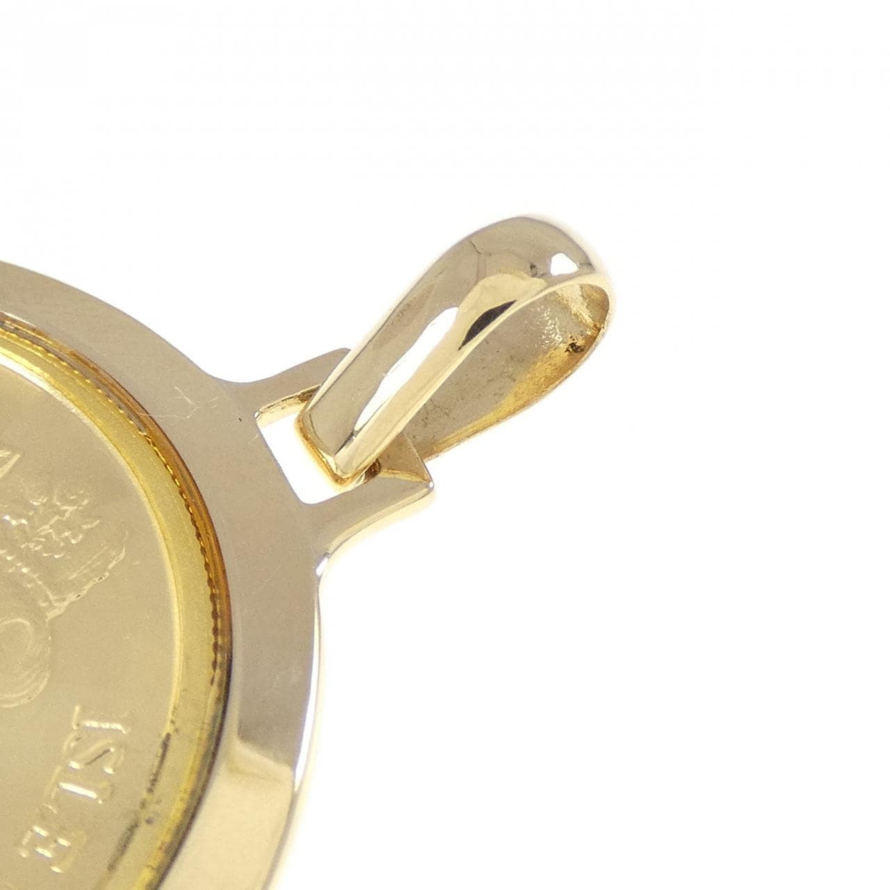 K18YG(枠) コイン ペンダント