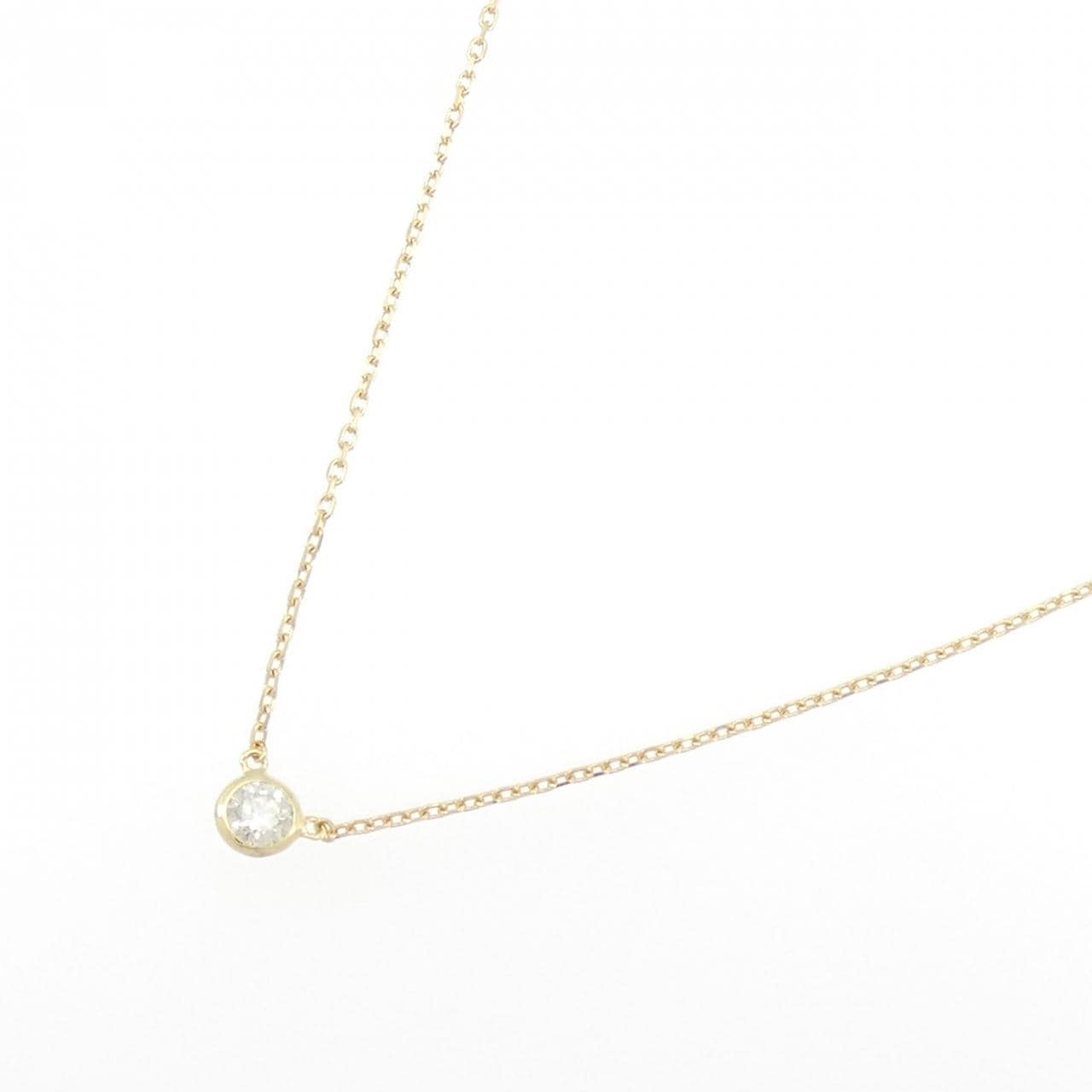 K18YG ソリティア ダイヤモンド ネックレス 0.225CT