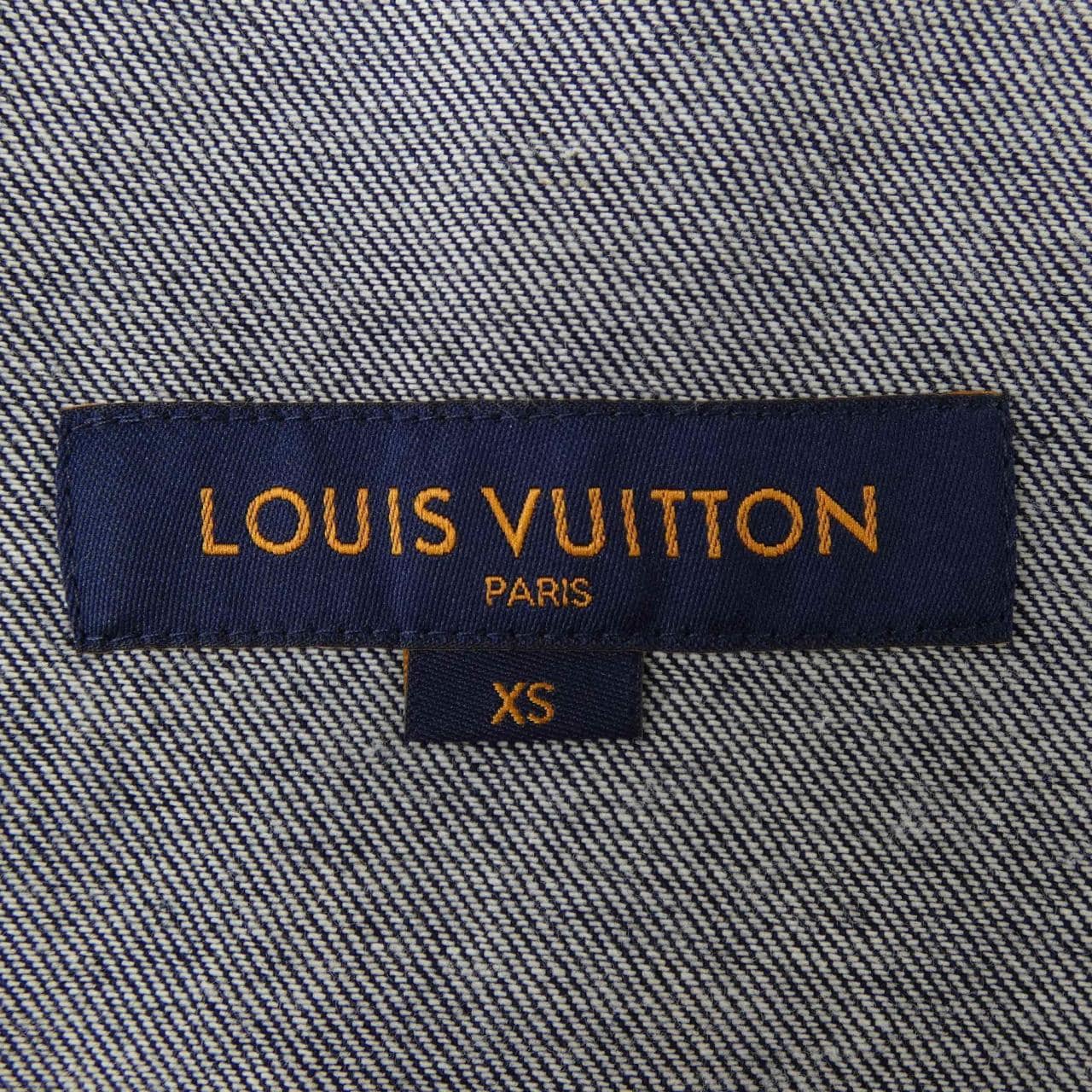 ルイヴィトン LOUIS VUITTON LVリーフデニムベースボールシャツ HJS15WVFV S／Sシャツ
