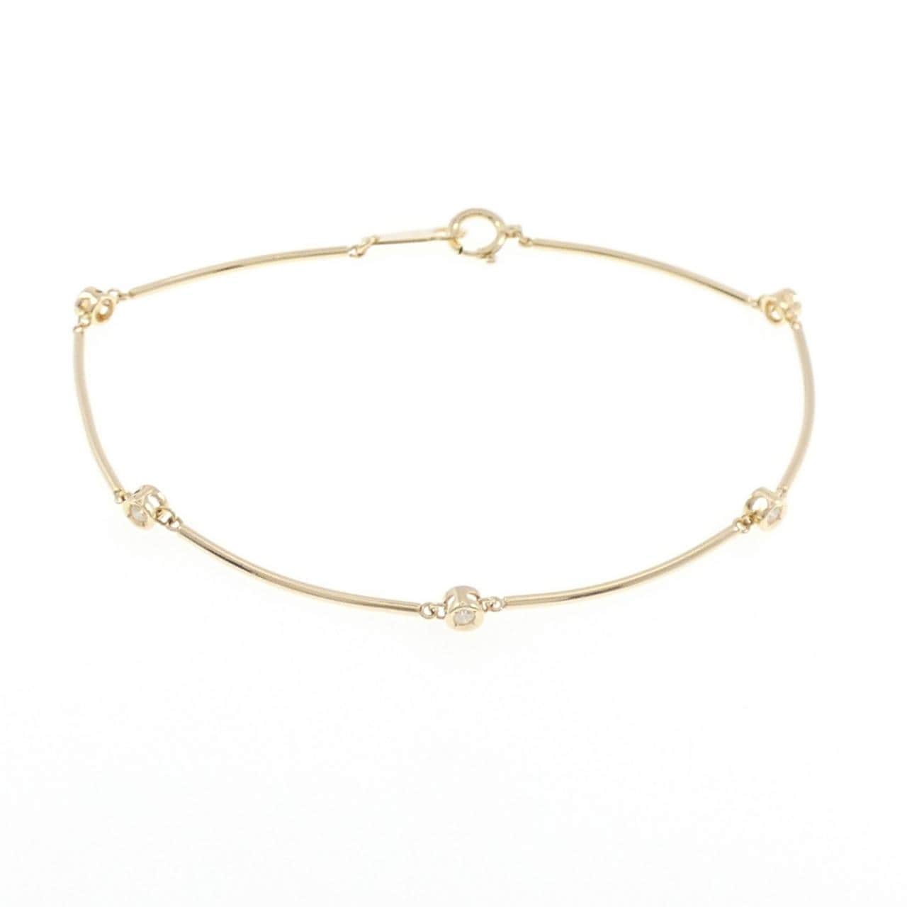 K18YG ダイヤモンド ブレスレット 0.10CT