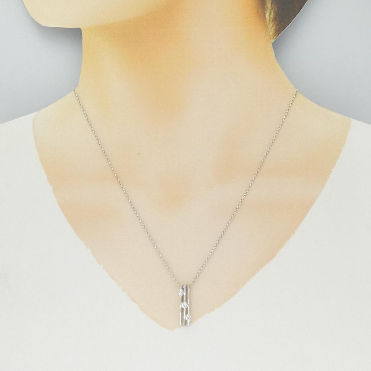 PT900/PT850 ダイヤモンド ネックレス 0.15CT