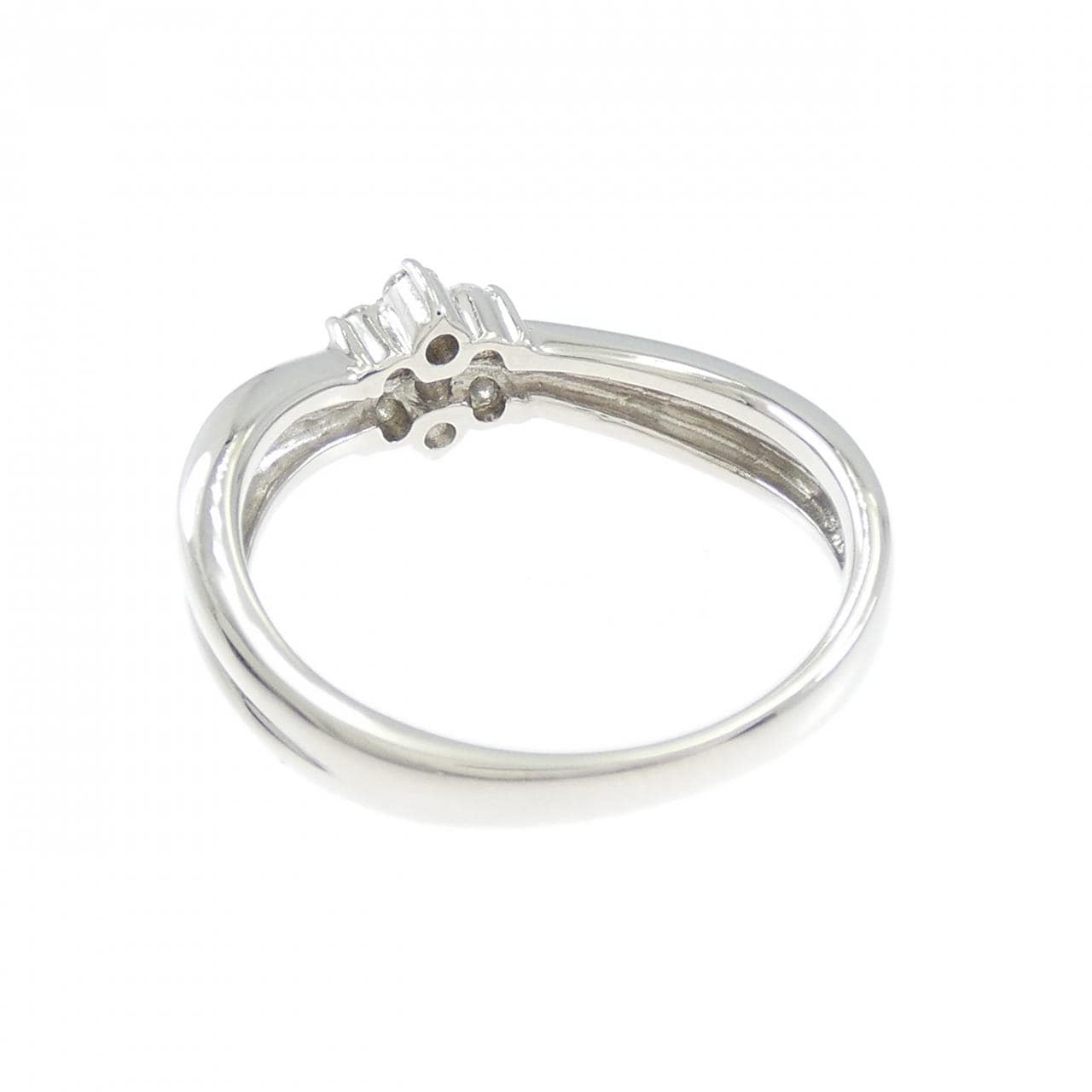 PT900 フラワー ダイヤモンド リング 0.14CT