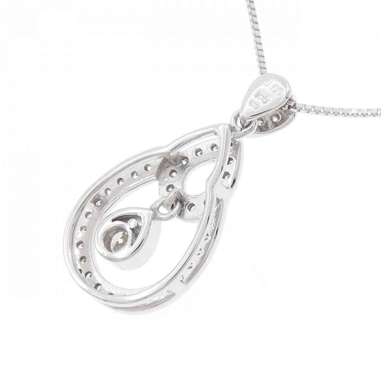 K18WG ダイヤモンド ネックレス 0.50CT
