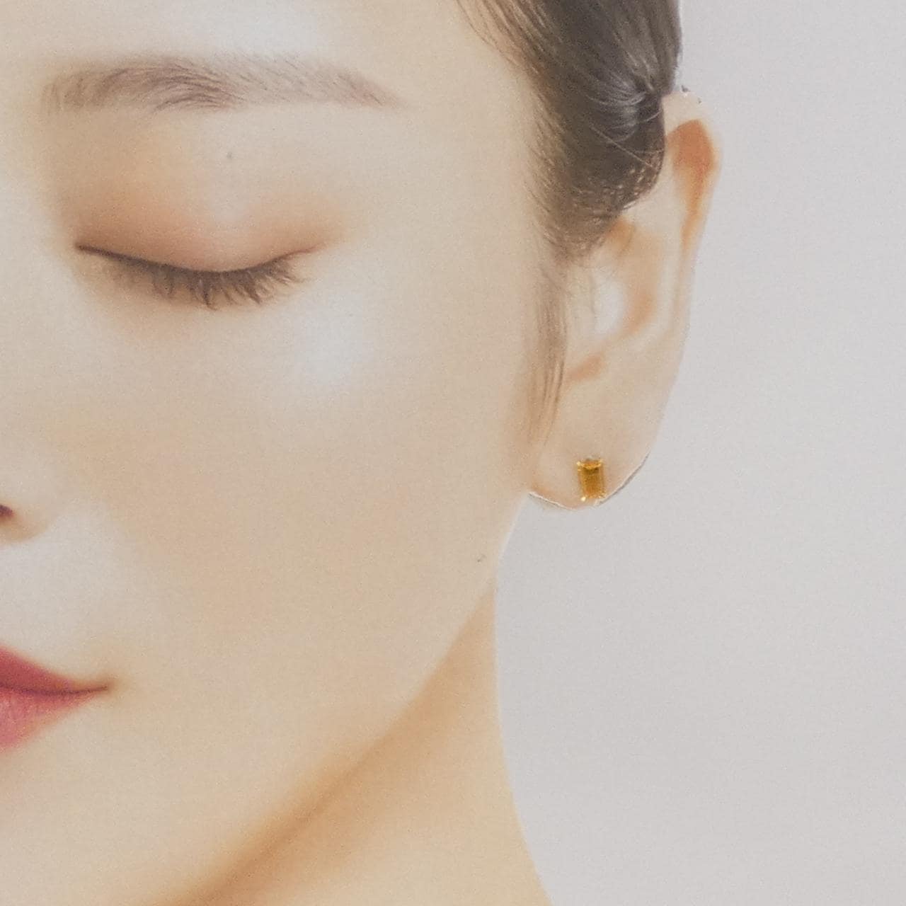 【新品】K18YG シトリン ピアス