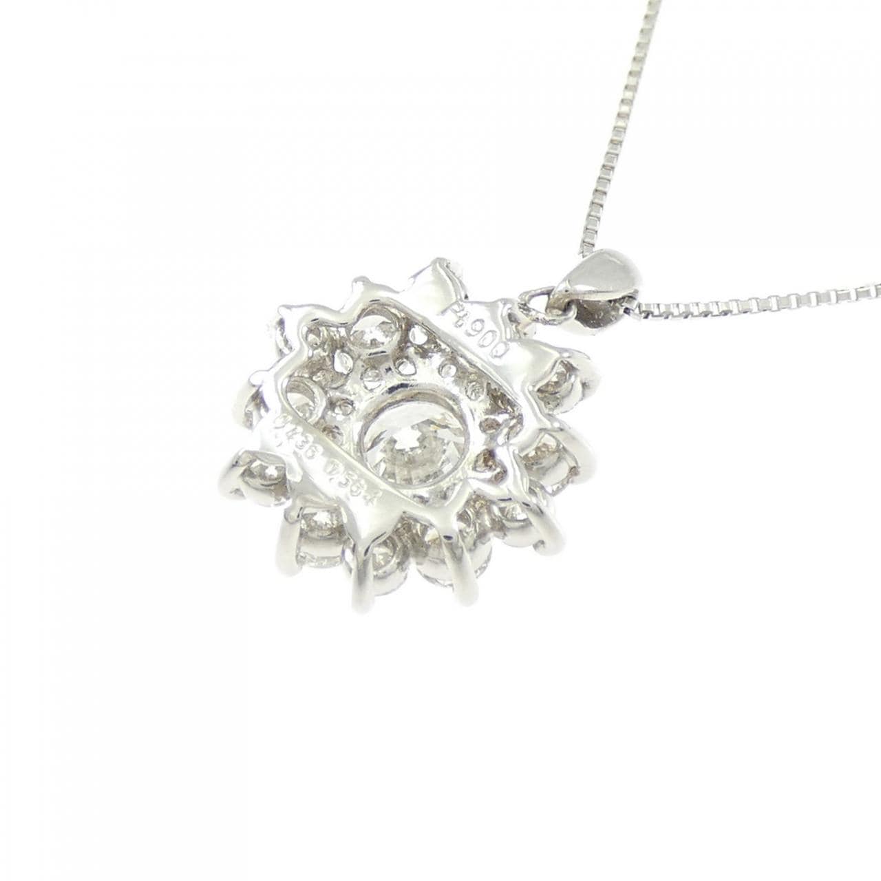 PT900/PT850 ダイヤモンド ネックレス 0.436CT H SI2 VG
