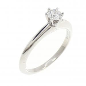 ティファニー クラシックソリティア リング 0.22CT E VS2 3EXT
