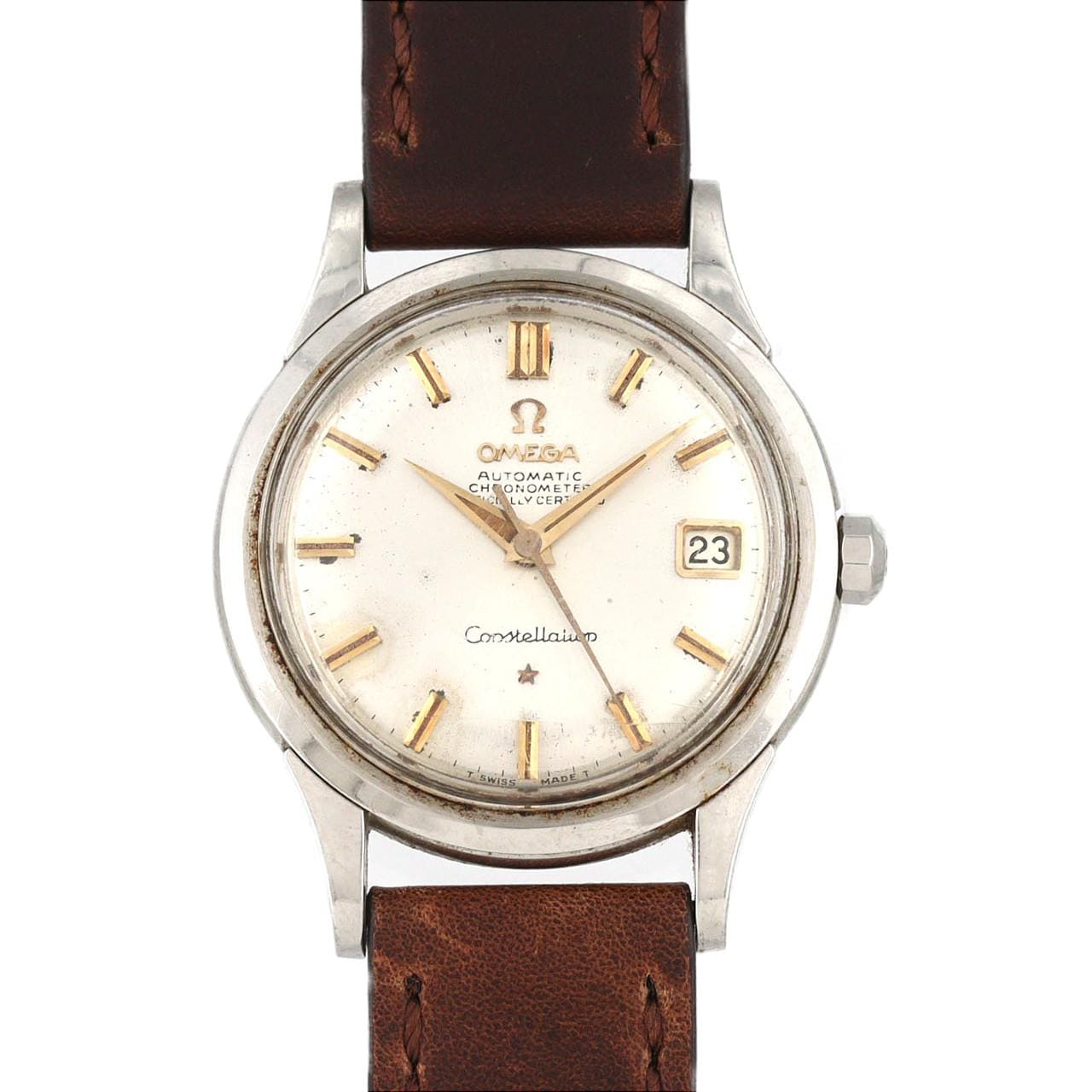 【ノーメンテナンス還元価格】オメガ コンステレーションカレンダー Cal.504 2943 SS 自動巻