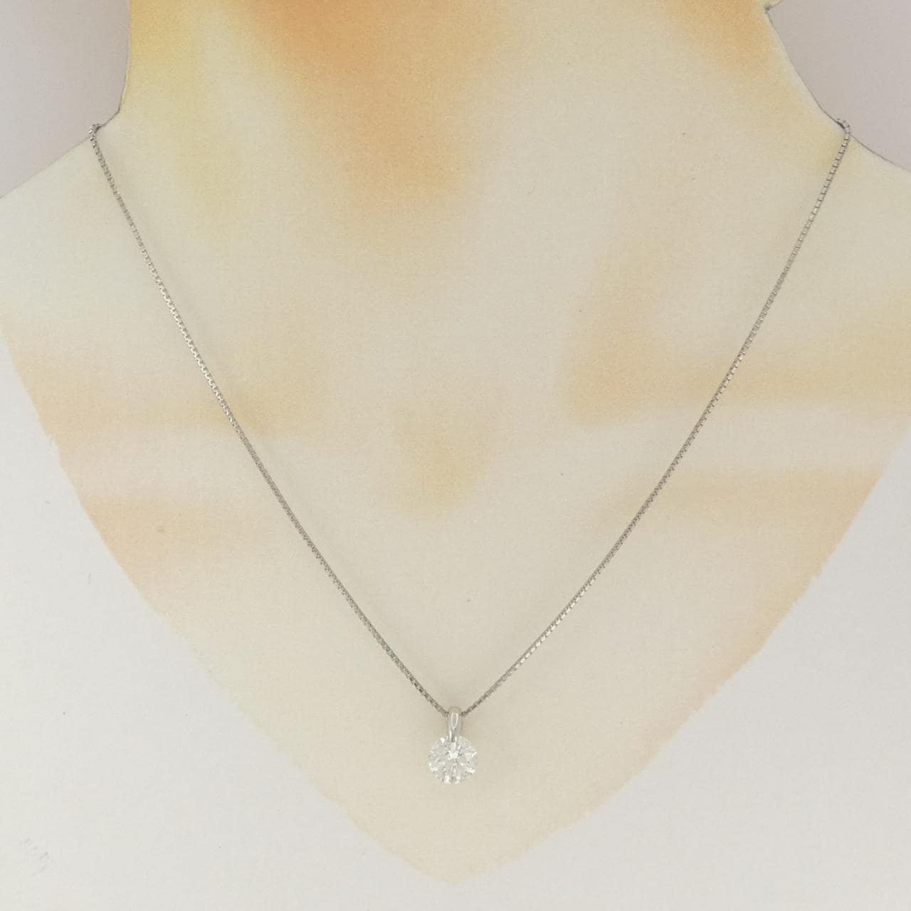 PT900/PT850 ソリティア ダイヤモンド ネックレス 2.018CT