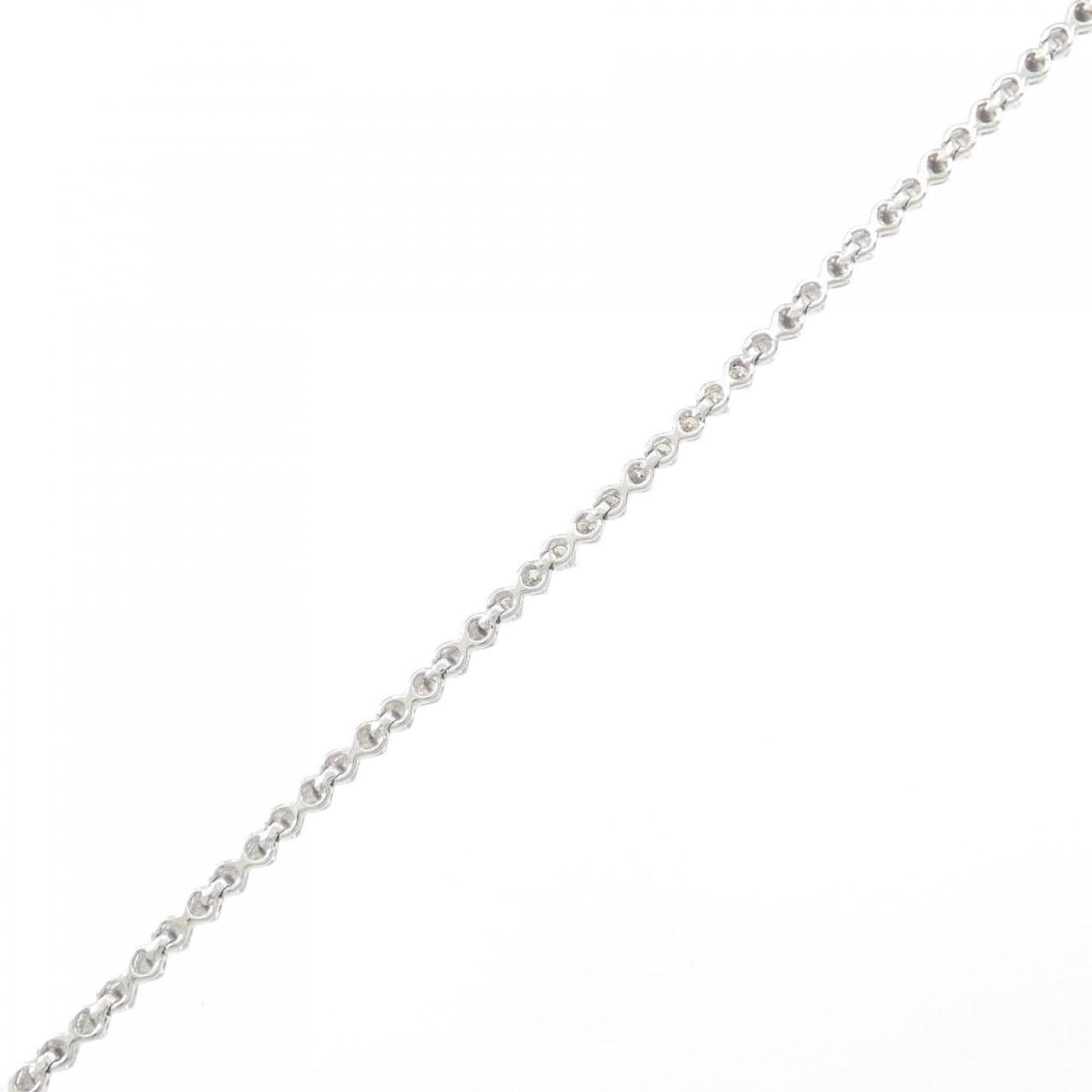 K18WG Diamond bracelet 0.10CT