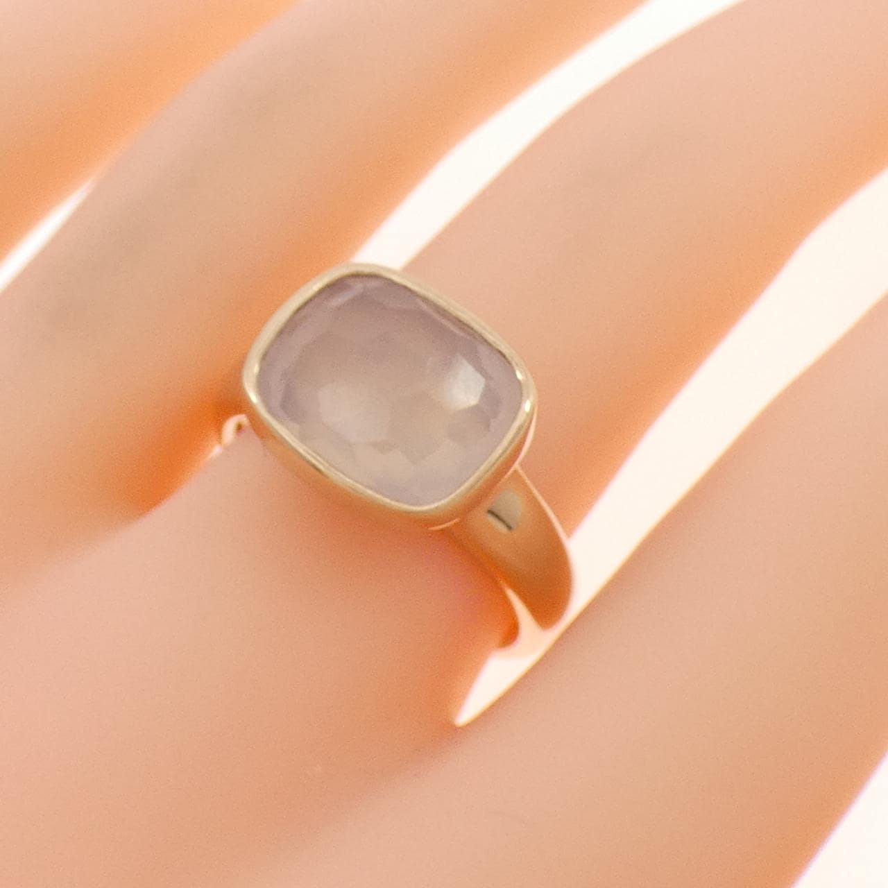 ヴェレッタ オッターヴァ ローズクオーツ リング