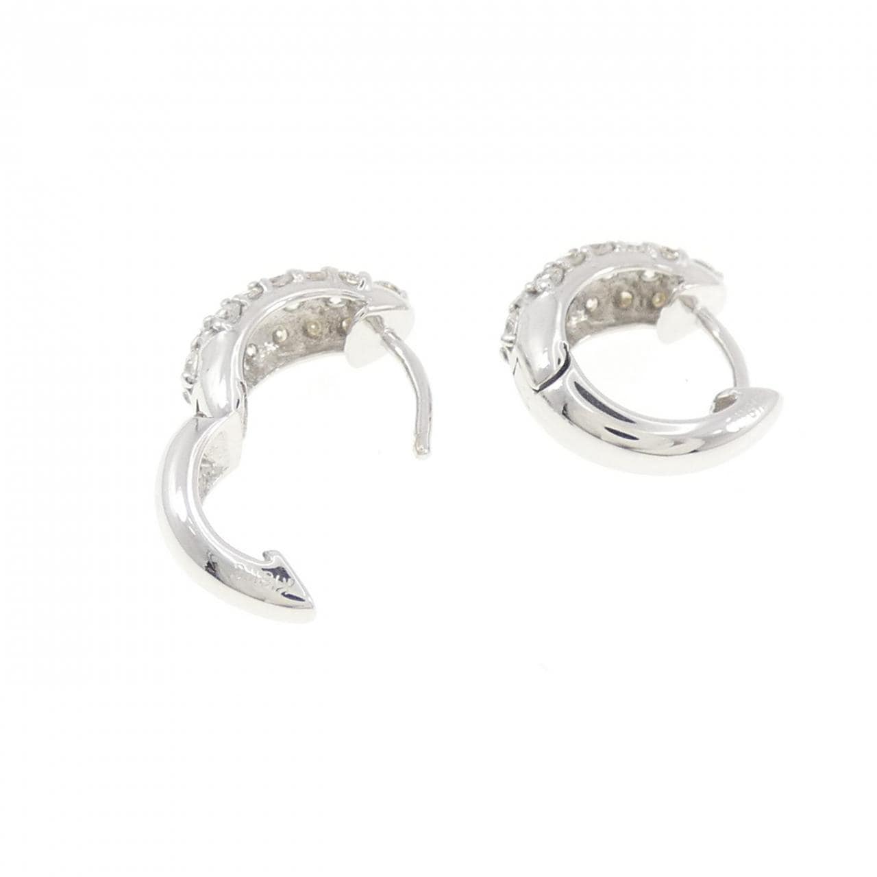 K18WG ダイヤモンド ピアス 0.44CT